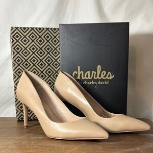 Charles by Charles David Beige Heels 9.5